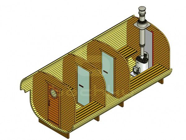 Баня-квадробочка «Мега-3»