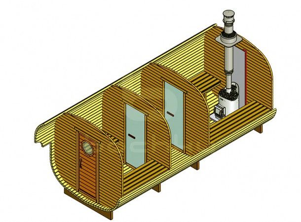 Баня-квадробочка «Мега-3»