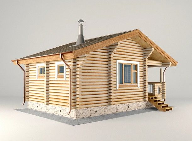Баня из бревна 5,4х8,3