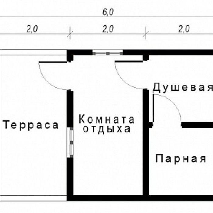Баня из бруса 4х6 ББ-13
