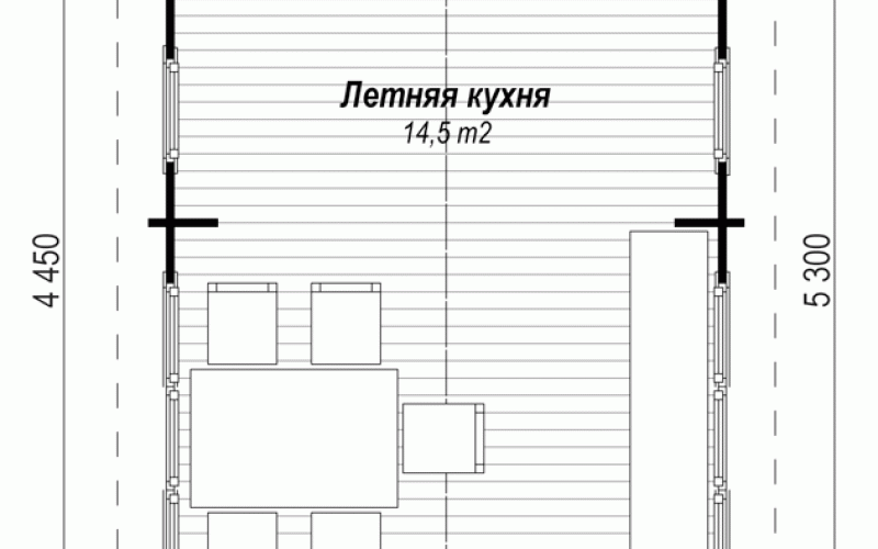 Летняя кухня ЛК-3