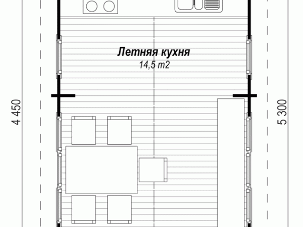 Летняя кухня ЛК-3